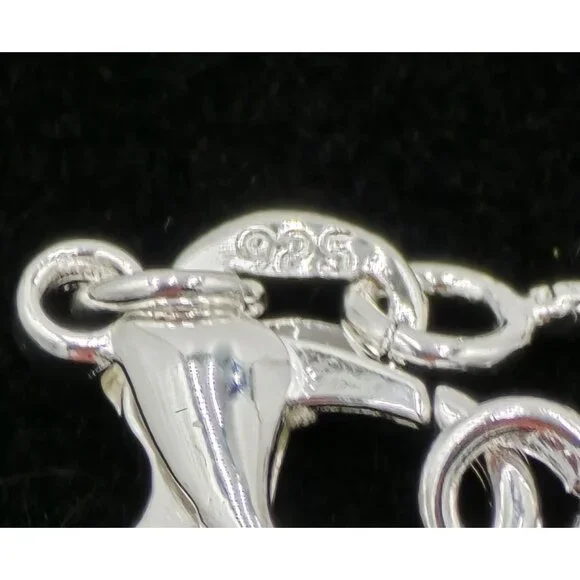 Sterling Silver 925 Box Chain 1mm Necklace 20" Lobster Clasp Fine Jewelry - Picture 5 of 5